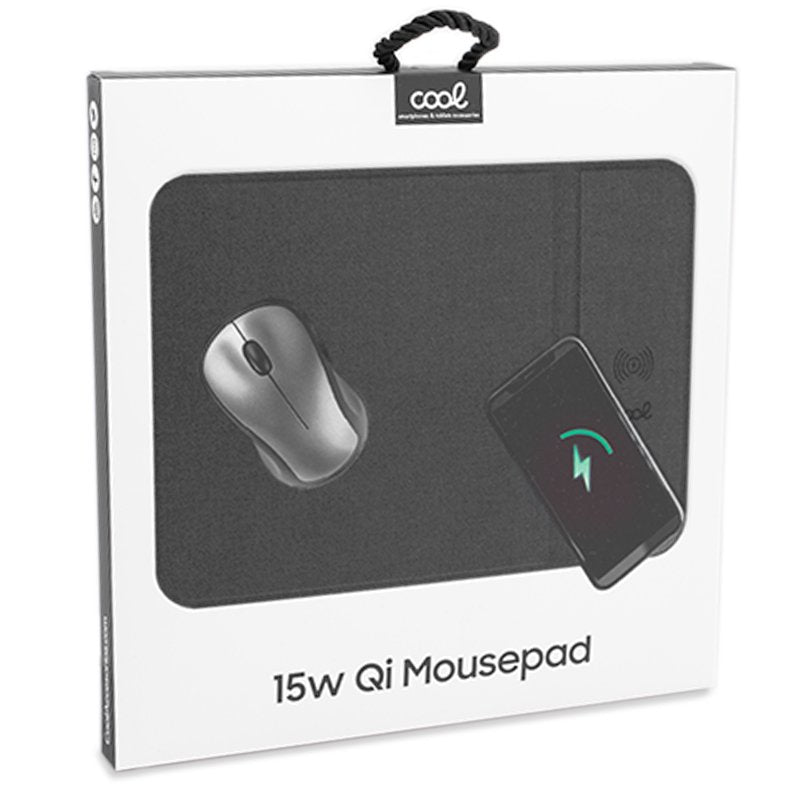 Tapis de souris pliable Cool + base de chargement sans fil Qi 15 W