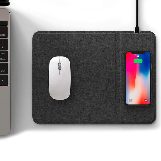 Tapis de souris pliable Cool + base de chargement sans fil Qi 15 W