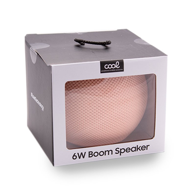 Enceinte Bluetooth universelle Musique 6W COOL Boom Saumon
