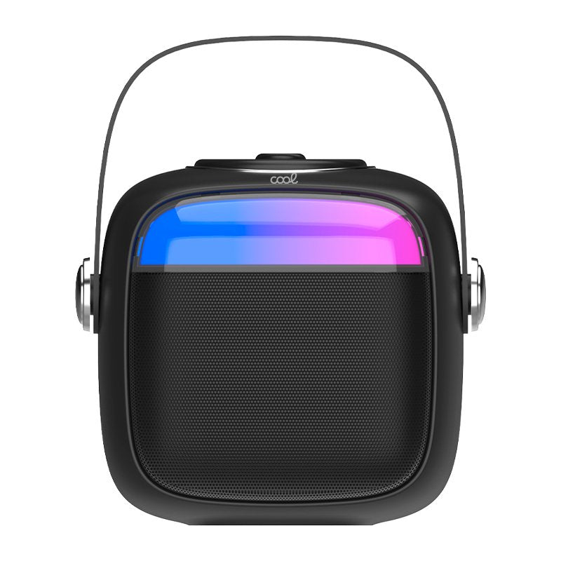 Enceinte Bluetooth universelle 6 W, mini karaoké + 1 microphone, noire