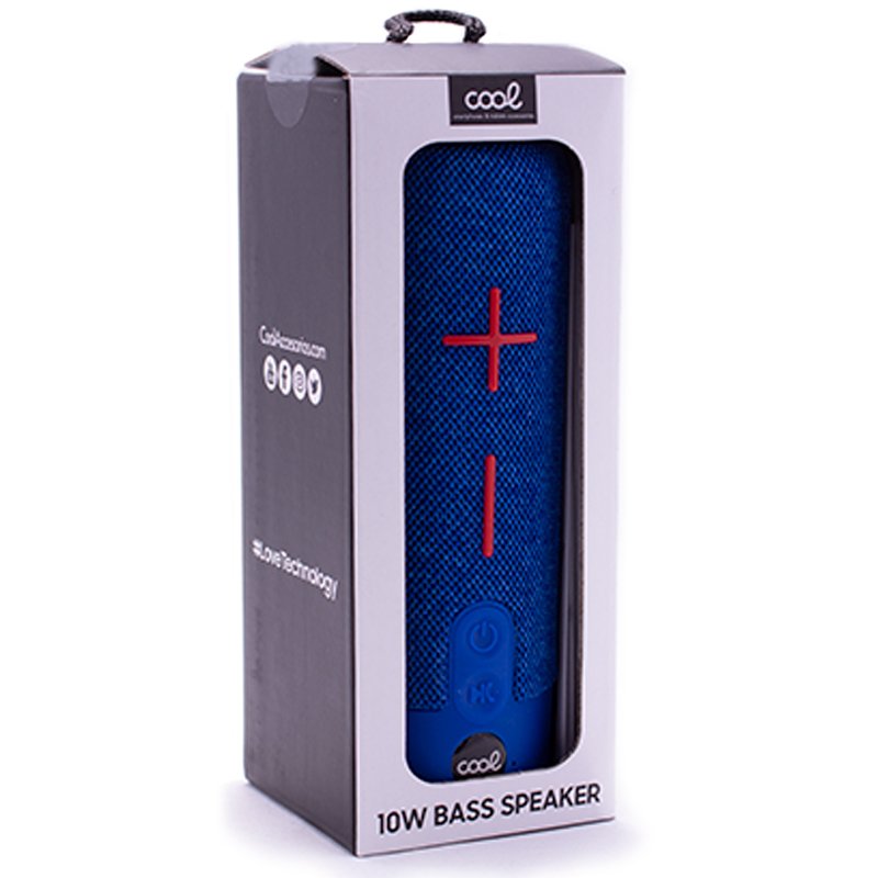 Enceinte Bluetooth universelle COOL 10 W Bass Bleu