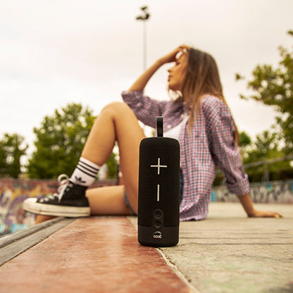 Enceinte Bluetooth universelle, basses Cool 10 W, noire