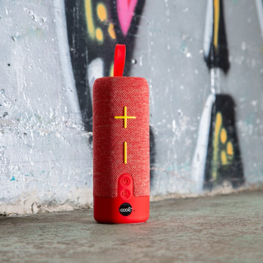 Enceinte Bluetooth universelle Cool 10 W, basses rouges