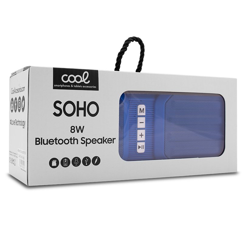 Enceinte musicale Bluetooth universelle COOL (8 W) Soho Blue