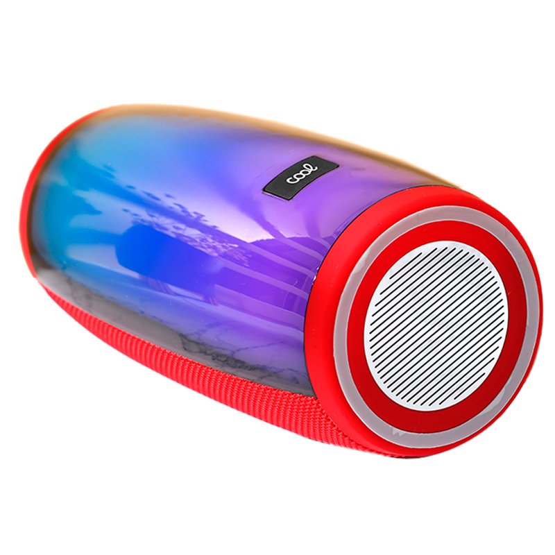 Enceinte Bluetooth universelle avec LED Cool (14 W) rouge