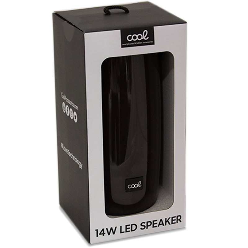 Enceinte Bluetooth universelle avec LED Cool (14 W) rouge