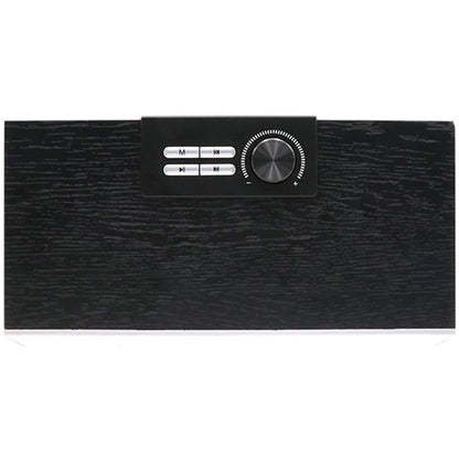 Enceinte Bluetooth universelle de marque COOL Retro (20 W) Noir Bois Façade argentée