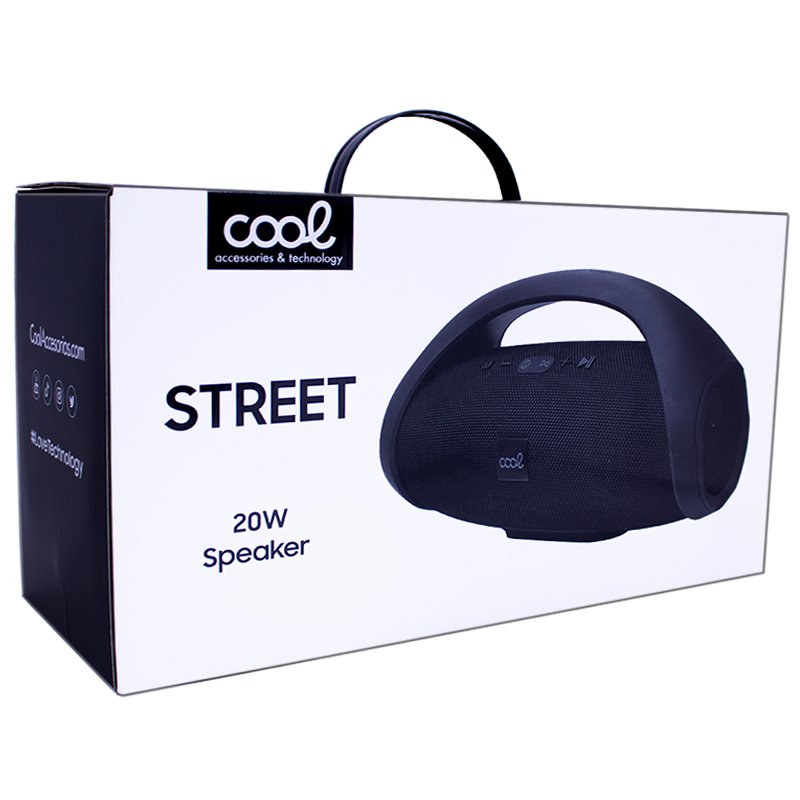 Enceinte Bluetooth universelle de marque COOL Street (20 W) Noir