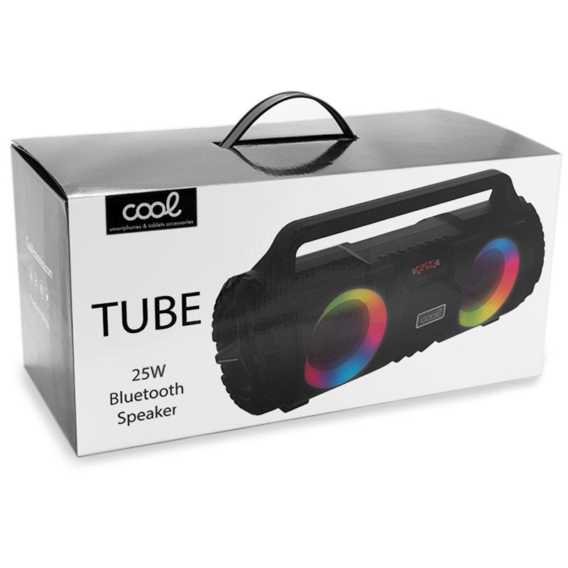Enceinte Bluetooth universelle de marque Cool Tube (25 W) Noir