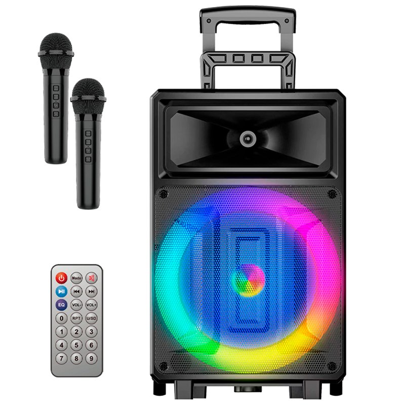 Enceinte musicale Bluetooth universelle (2 microphones + télécommande) COOL Fest 60 W