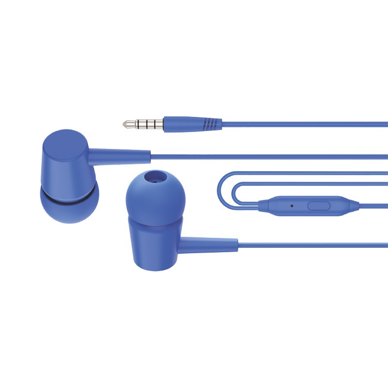 Casque stéréo COOL Bear 3,5 mm avec microphone bleu