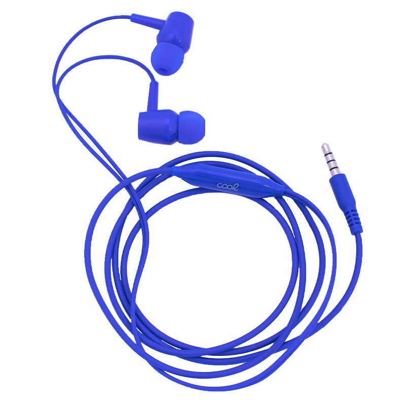 Casque stéréo COOL Bear 3,5 mm avec microphone bleu