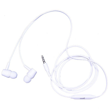 Casque stéréo COOL Bear 3,5 mm avec microphone blanc