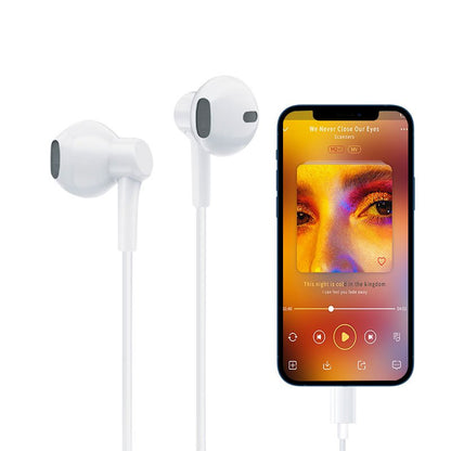 Écouteurs stéréo Type-C avec microphone (numériques) Blanc