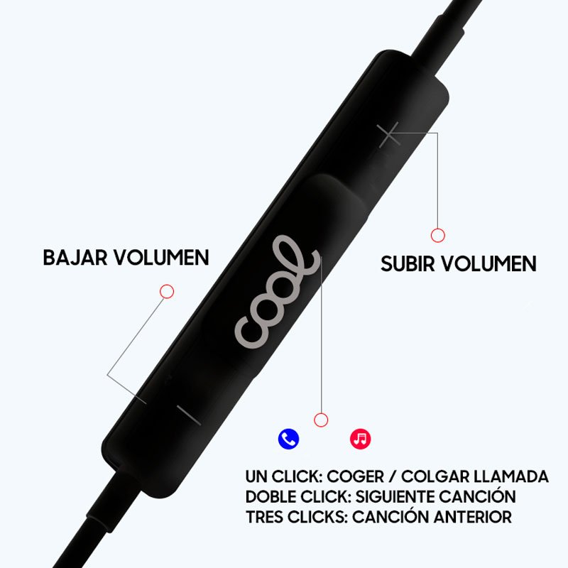 Écouteurs stéréo Type-C avec micro (numériques) Noir