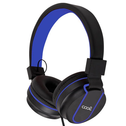 Auriculares Cascos Jack 3,5 mm COOL Toronto Negro-Azul
