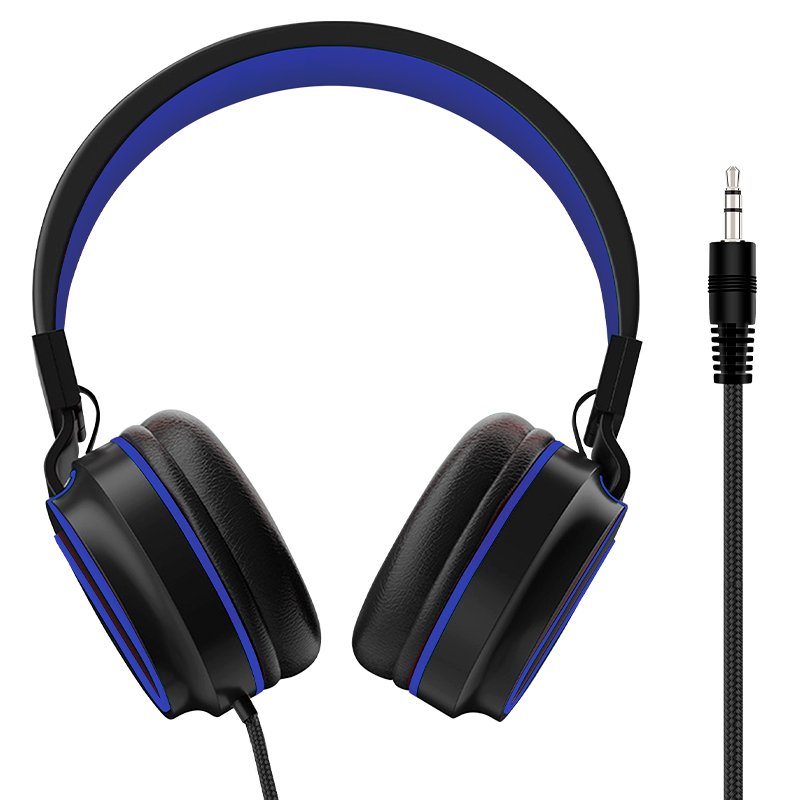 Casque audio Jack 3,5 mm COOL Toronto Noir-Bleu