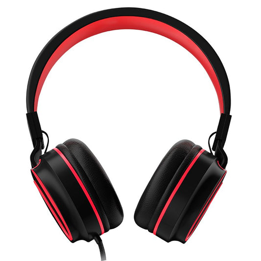 Casque audio Jack 3,5 mm COOL Toronto Noir-Rouge