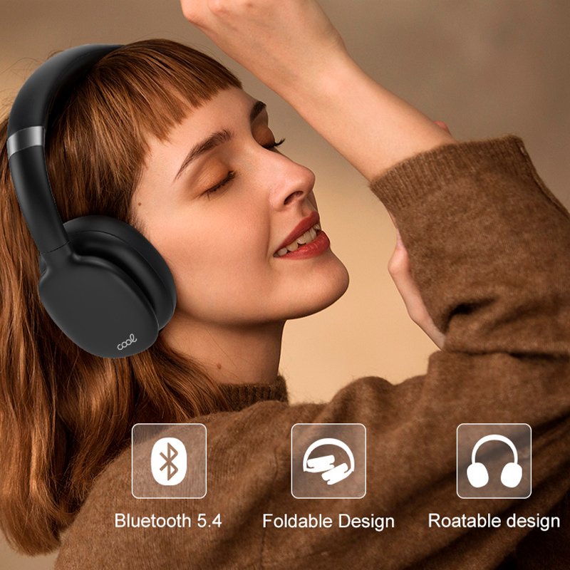 Casque stéréo Bluetooth Cool Roller Celeste