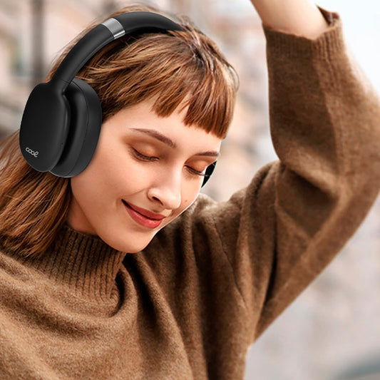 Casque stéréo Bluetooth Cool Roller Noir