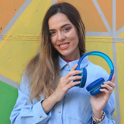 Casque stéréo Bluetooth COOL Kids, bleu (volume limité)