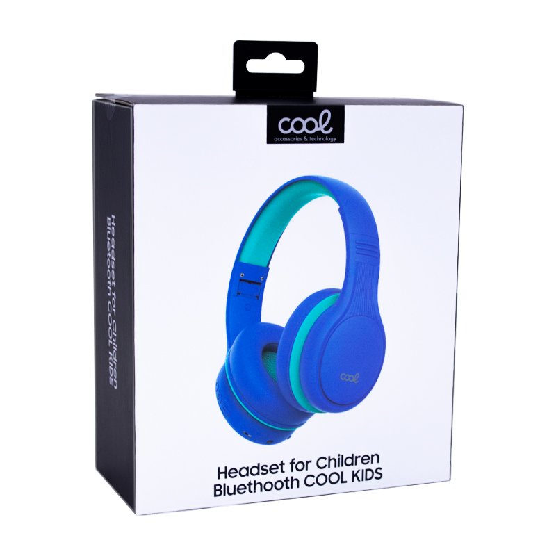 Casque stéréo Bluetooth COOL Kids, bleu (volume limité)