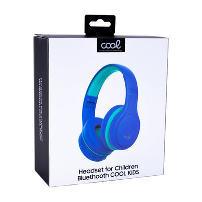 Casque stéréo Bluetooth COOL Kids, bleu (volume limité)
