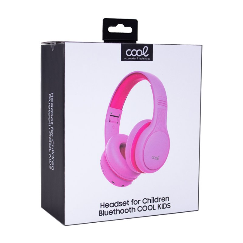 Casque stéréo Bluetooth Cool Kids, rose (volume limité)