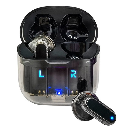 Casque stéréo Bluetooth à double oreillette COOL Crystal Black