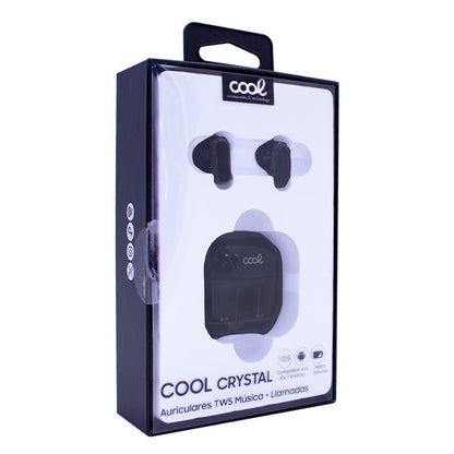Casque stéréo Bluetooth à double oreillette COOL Crystal Black