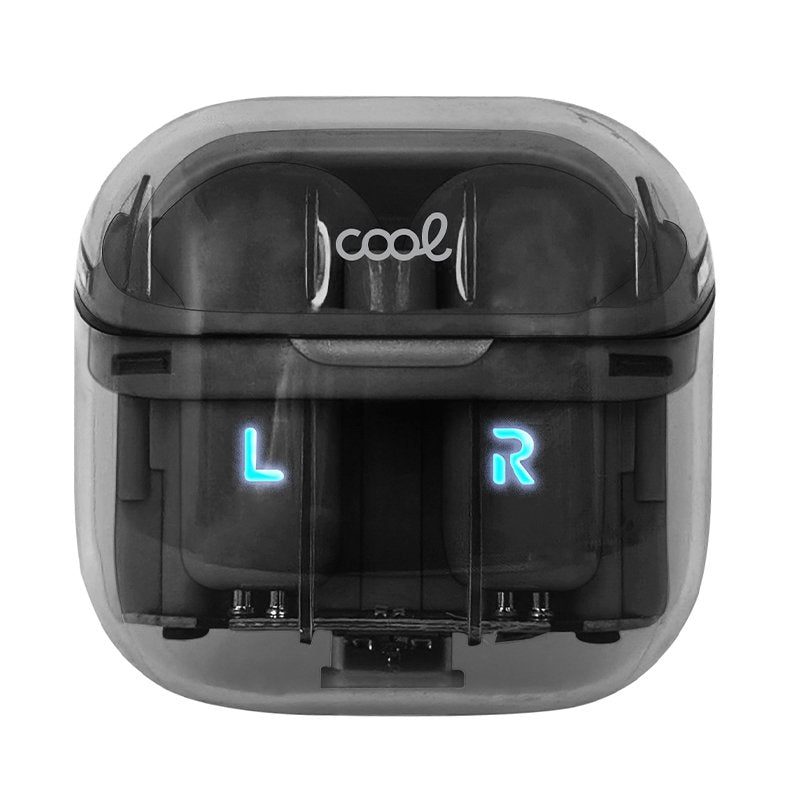 Casque stéréo Bluetooth à double oreillette COOL Crystal Black
