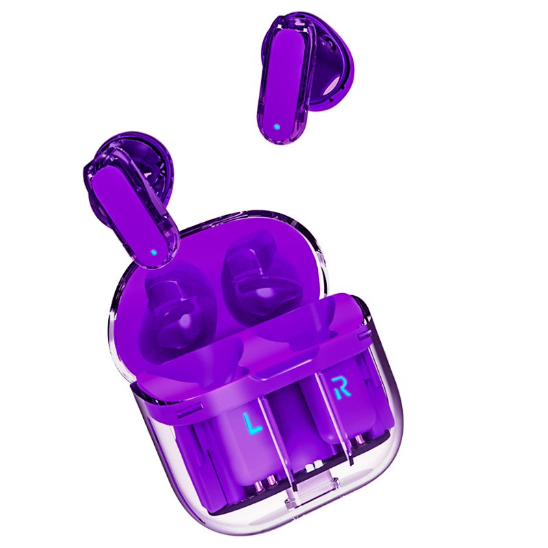 Écouteurs stéréo Bluetooth à double pod COOL Crystal Violet