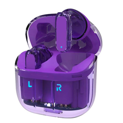 Écouteurs stéréo Bluetooth à double pod COOL Crystal Violet
