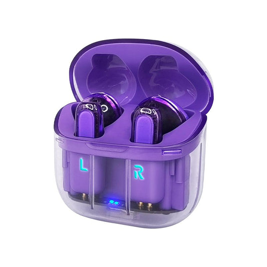 Écouteurs stéréo Bluetooth à double pod COOL Crystal Violet