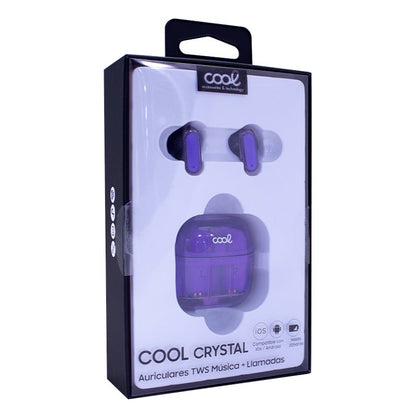 Écouteurs stéréo Bluetooth à double pod COOL Crystal Violet
