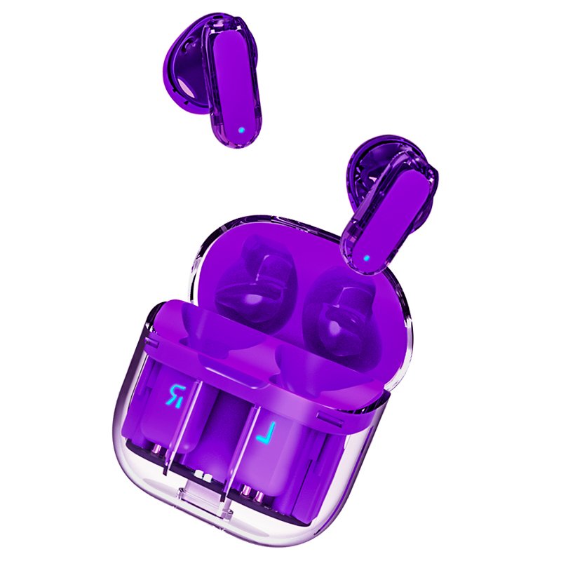 Écouteurs stéréo Bluetooth à double pod COOL Crystal Violet