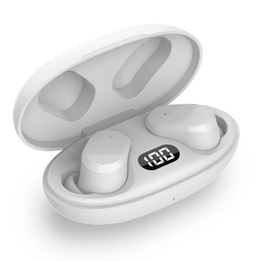 Casque stéréo Bluetooth à double oreillette, sensation de fraîcheur, blanc