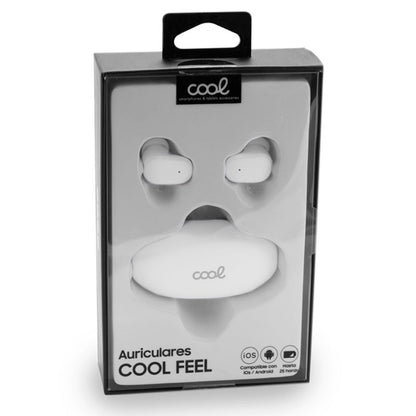 Casque stéréo Bluetooth à double oreillette, sensation de fraîcheur, blanc