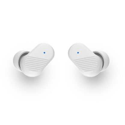Casque stéréo Bluetooth à double oreillette, sensation de fraîcheur, blanc