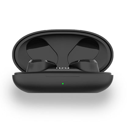 Casque stéréo Bluetooth à double oreillette, sensation de fraîcheur, noir