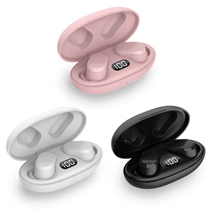 Casque stéréo Bluetooth à double oreillette, sensation de fraîcheur, noir
