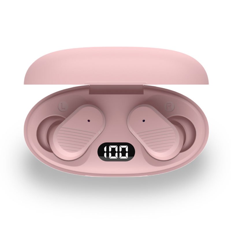 Écouteurs stéréo Bluetooth à double pod, casque COOL Feel Pink