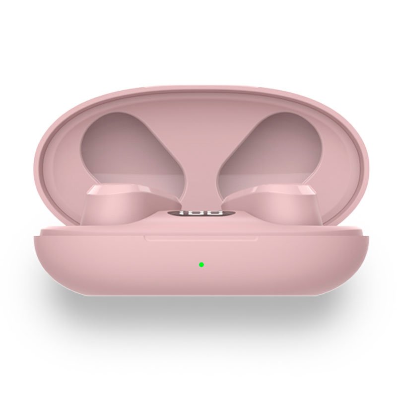 Écouteurs stéréo Bluetooth à double pod, casque COOL Feel Pink