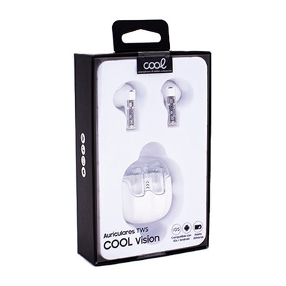 Casque stéréo Bluetooth à double oreillette COOL Vision Blanc