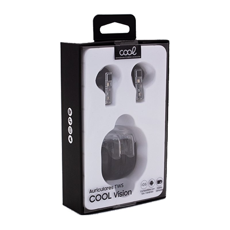 Casque stéréo Bluetooth à double oreillette COOL Vision Noir