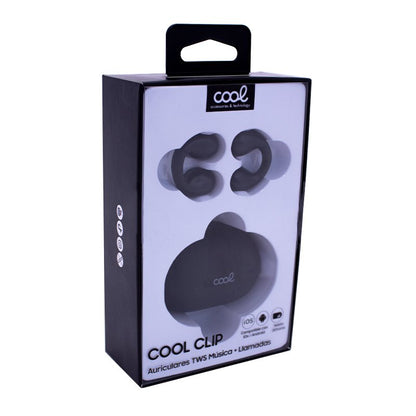 Écouteurs stéréo Bluetooth COOL Clip Noir