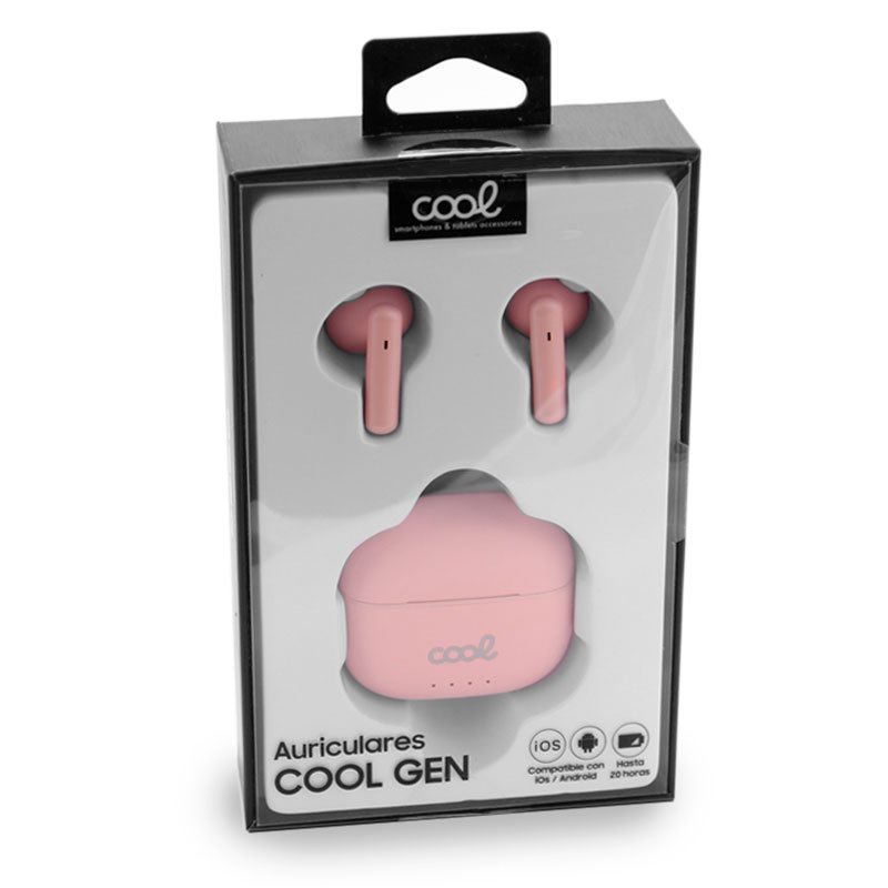 Écouteurs stéréo Bluetooth COOL Gen Pink