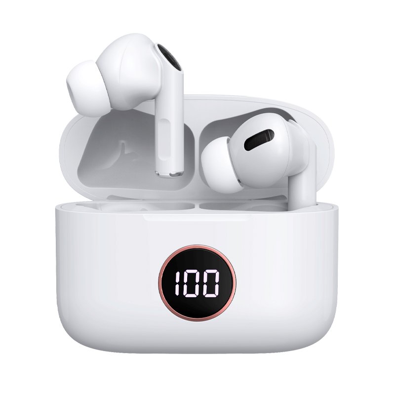 Écouteurs stéréo Bluetooth LCD Cool Air Pro Blanc
