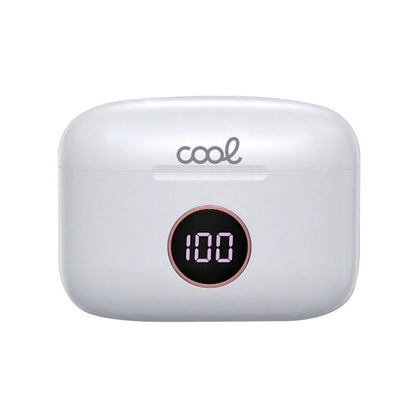 Écouteurs stéréo Bluetooth LCD Cool Air Pro Blanc