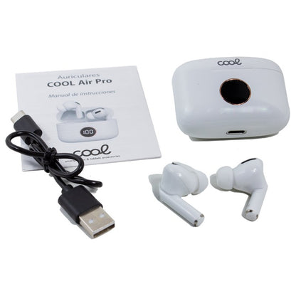 Écouteurs stéréo Bluetooth LCD Cool Air Pro Blanc